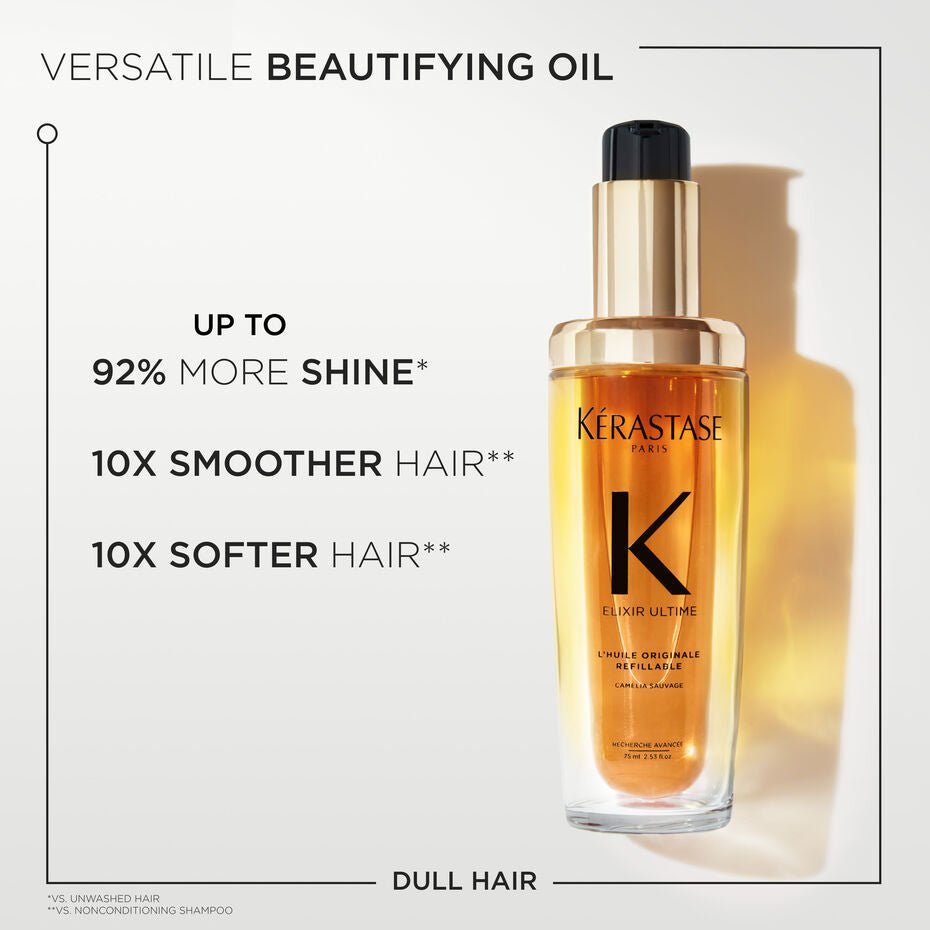 Elixir Oil Texture ELIXIR ULTIME ORIGINAL HAIR OIL | Pearl Skin Studio
