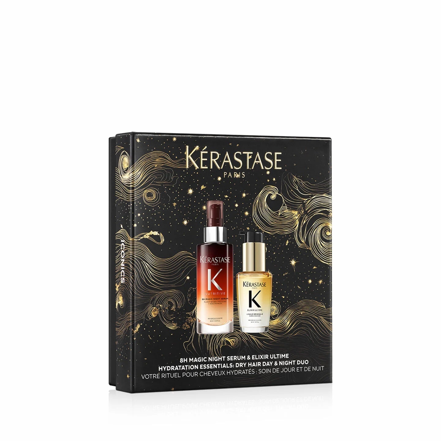 Nutritive 8h Magic Night Serum & ElIxir Ultime Hair Oil Luxury Duo Holiday Gift Set - Pearl Skin Studio