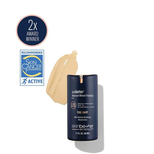 sunbetter TONE SMART SPF 75 Sunscreen Lotion - Pearl Skin Studio