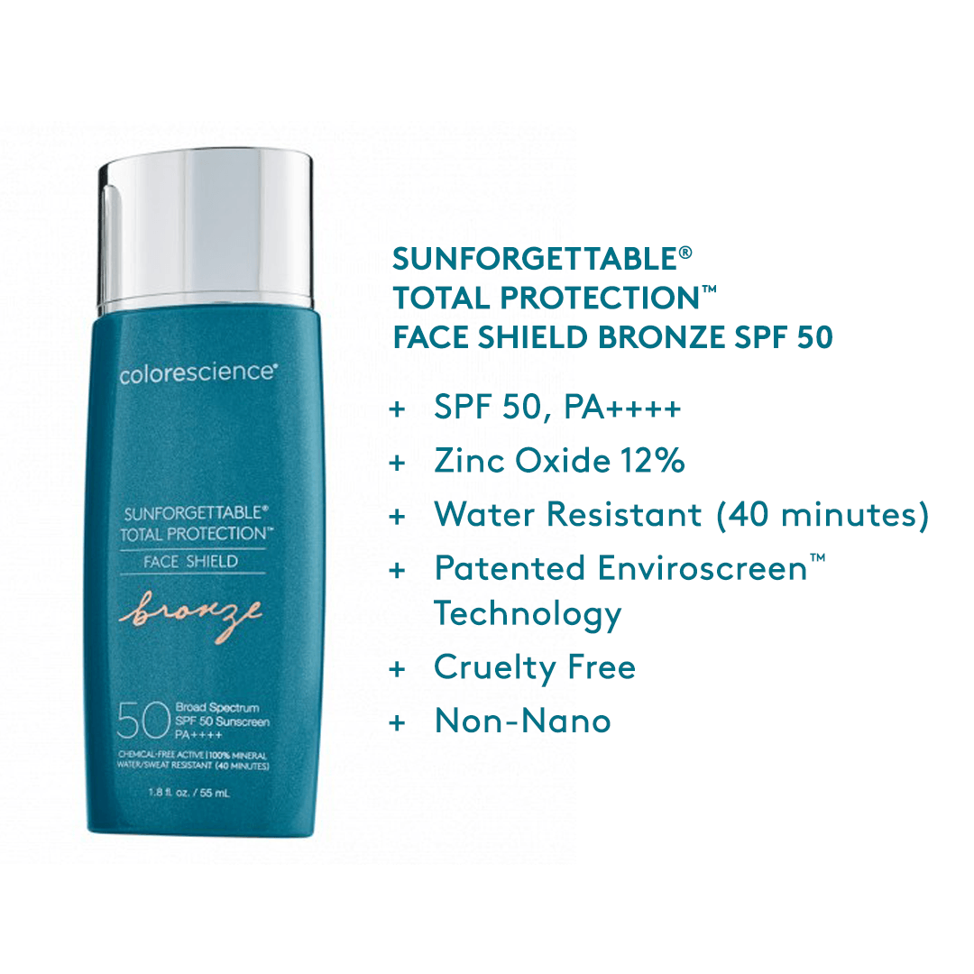 Sunforgettable® Total Protection™ Face Shield Bronze SPF 50 - Pearl Skin Studio