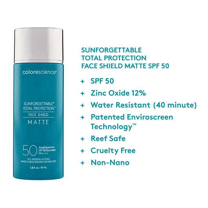 Sunforgettable® Total Protection™ Face Shield Matte SPF 50 - Pearl Skin Studio